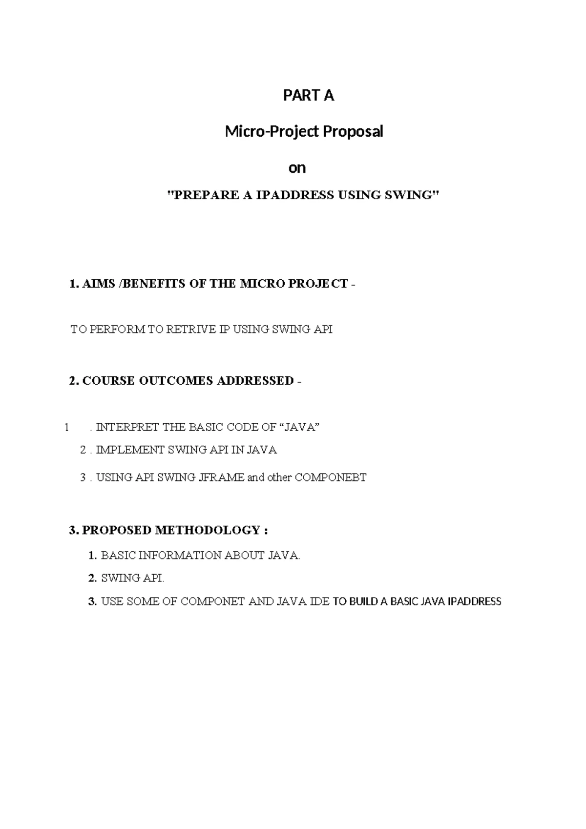 Operatingsystem micro project - Part A Plan “ Distributed Operating ...
