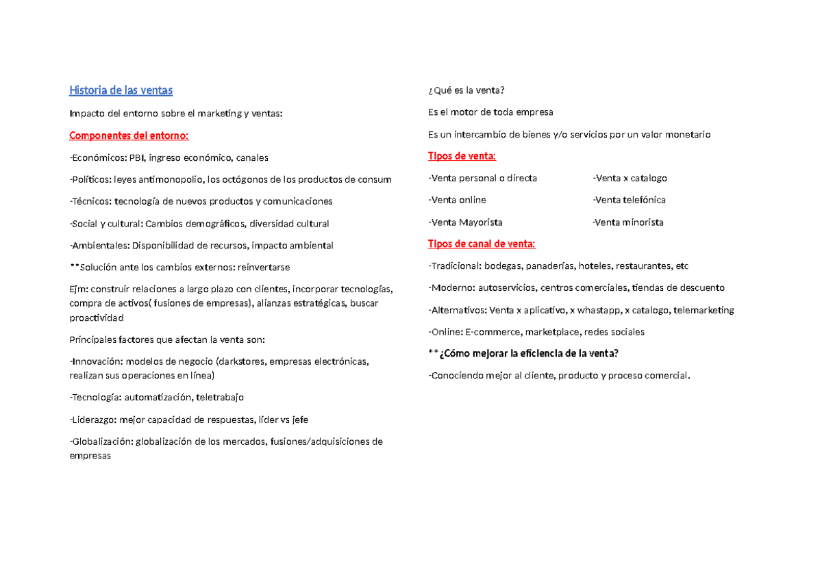 Resumen de Gestión Comercial: Impacto y Estrategias Clave - Studocu