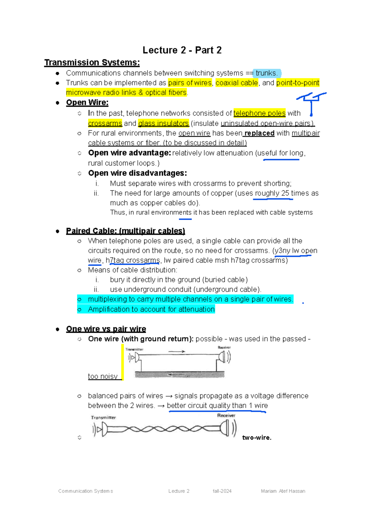 Lecture 2 - Part 2: Overview of Communication Transmission Systems ...
