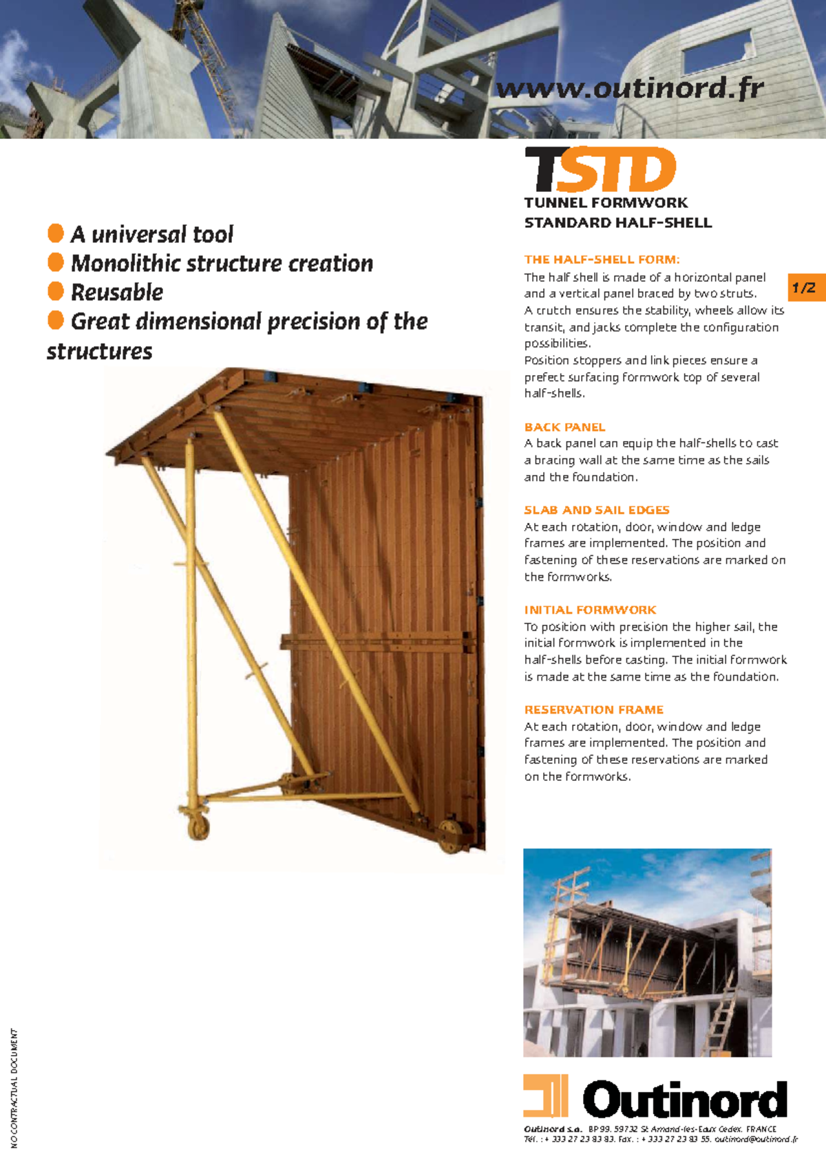TSTD Standard Half Tunnel Formwork Specifications and Guidelines - Studocu