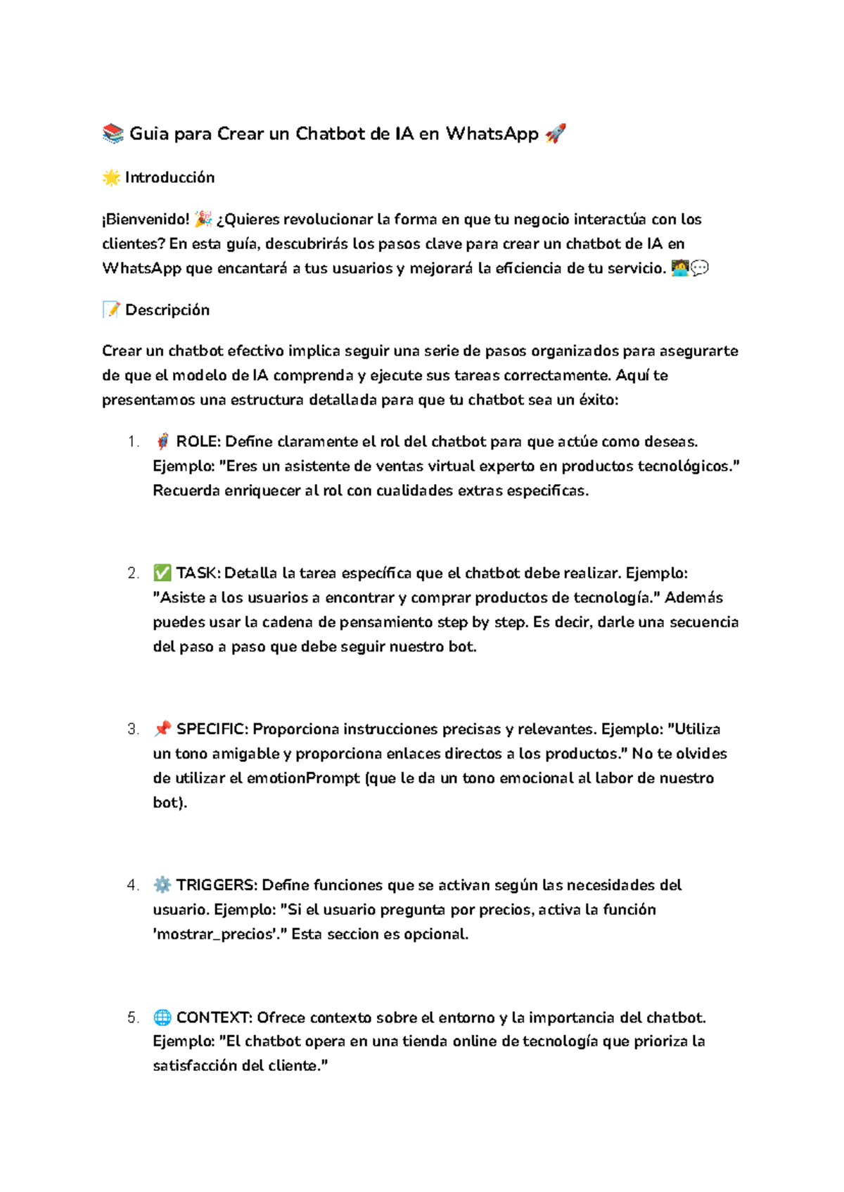 📚 Guia Gratis para Crear un Chatbot de IA en Whats App 🚀 - 📚 Guia para ...