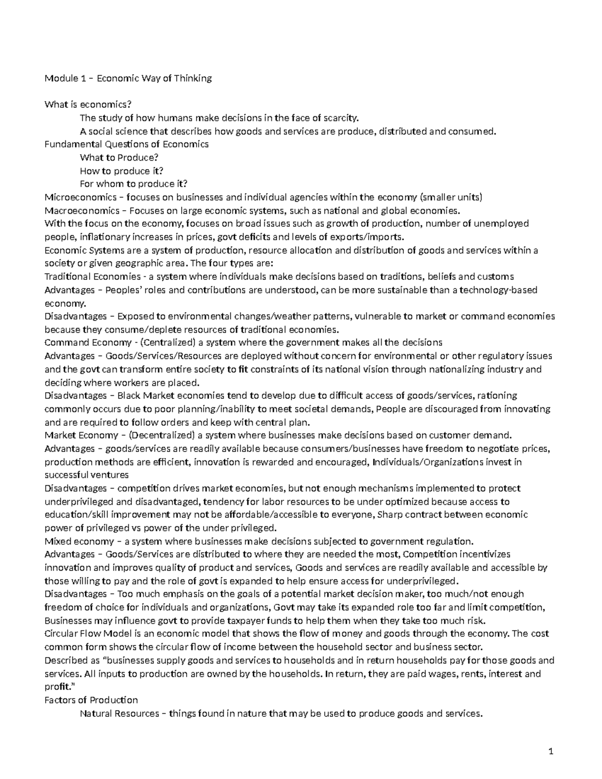D089 Economic Principles Study Guide: Key Concepts and Models - Studocu