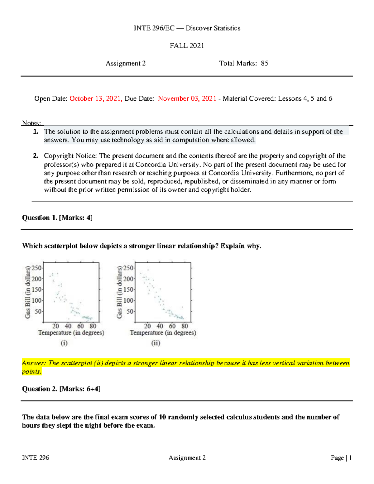 Btm 200 - Assignment 2 - INTE 296/EC 4 Discover Statistics FALL 2021 ...