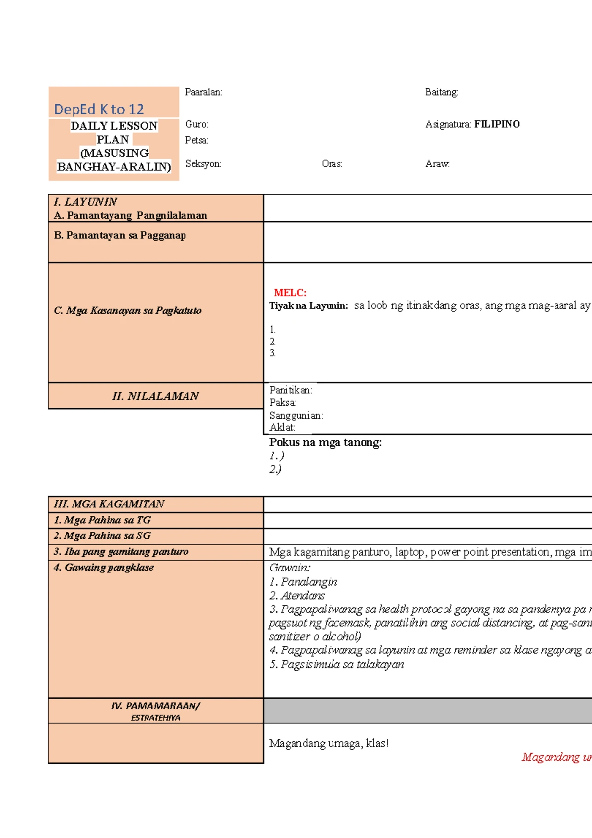 Assessment of Learning Outcomes I (Coursepack) - Study Guide - Studocu