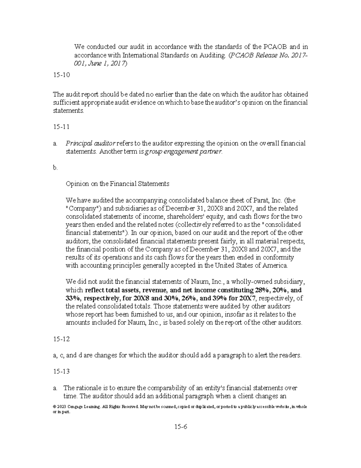 Auditing a Risk-Based Approach: PCAOB Standards & Financial Opinions ...