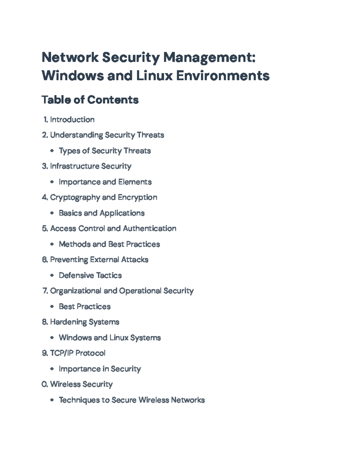 Network Security Management: Strategies for Windows & Linux ...