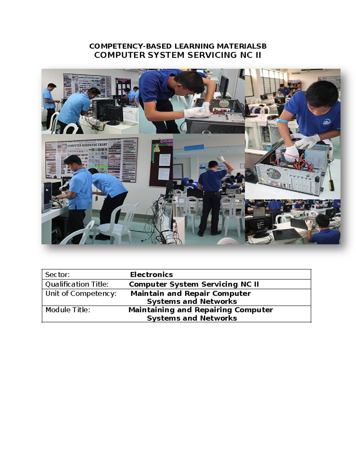 5. CBLM - Computer System Servicing Module NC II - Studocu