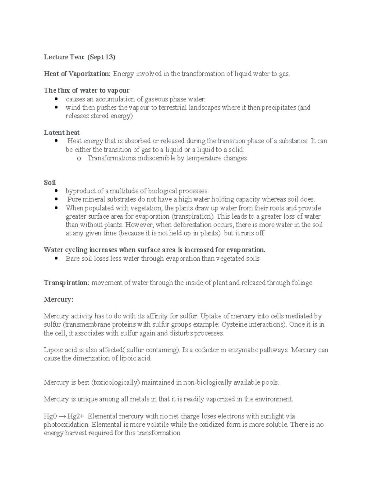 Midterm Lecture Notes on Environmental Science (Course Code: ENVS 101 ...