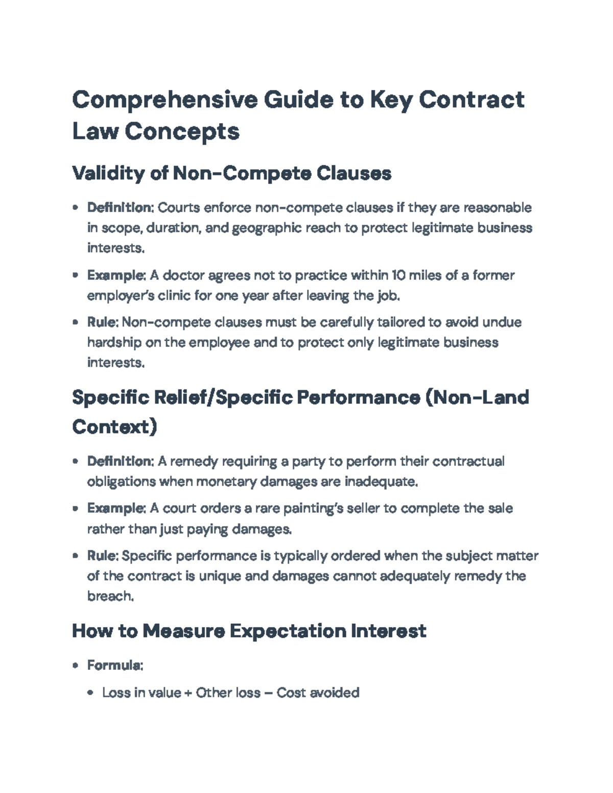 Contract Law Essentials: A Comprehensive Study Guide - Comprehensive ...