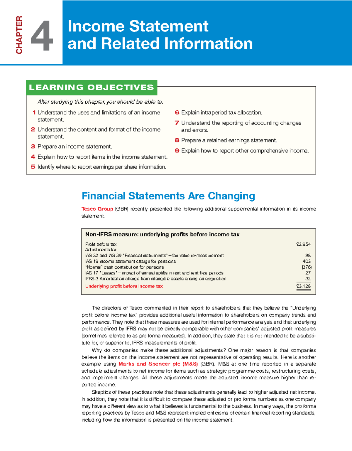 CHAPTER 4: Income Statement & Related Info - Key Concepts & Reporting ...