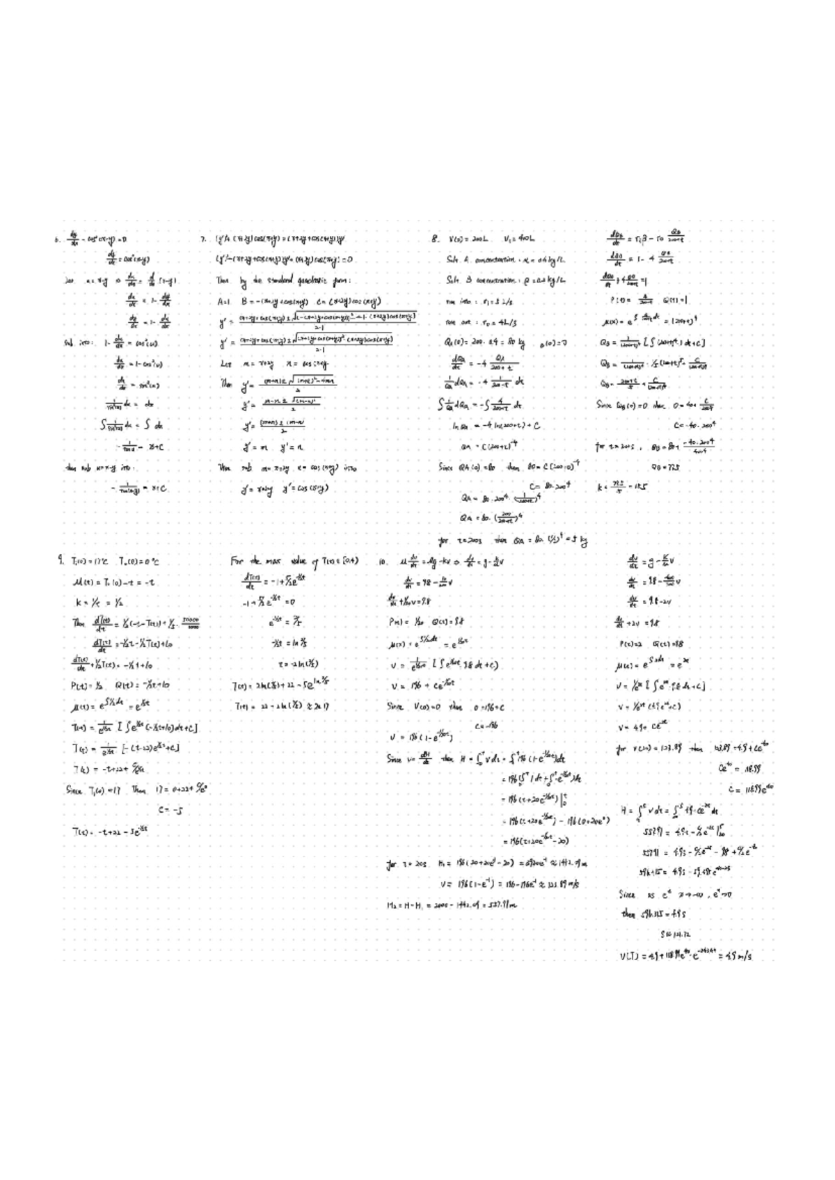 Math 376 Assignment 2: Analysis of Salt Concentration Dynamics - Studocu