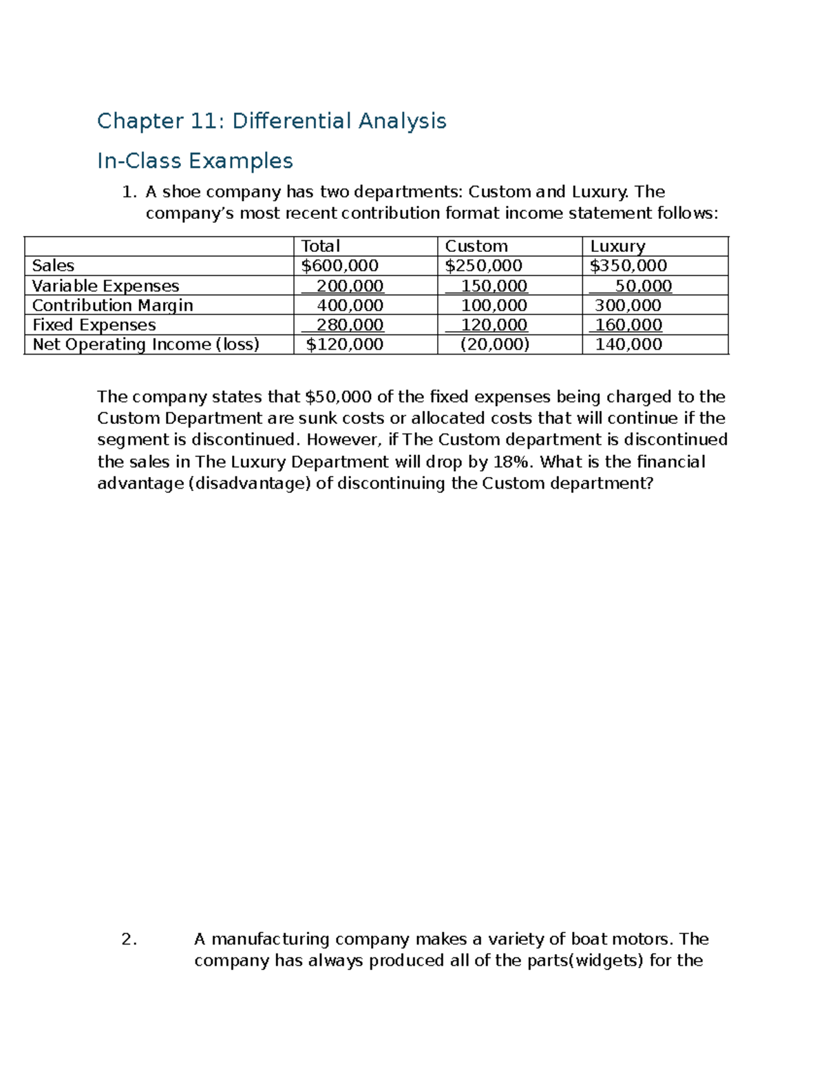 Chapter 11: In-Class Examples on Differential Analysis - Studocu