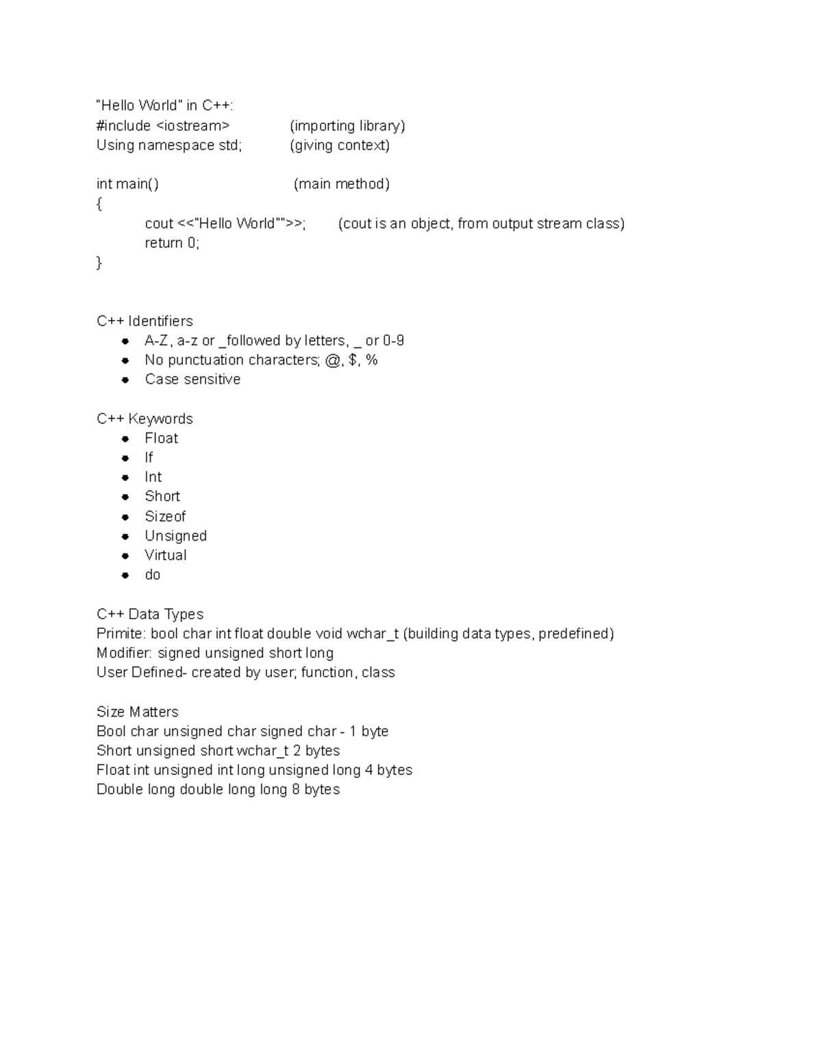 C++ Data Structures and Asymptotic Analysis Review (CS101) - Studocu