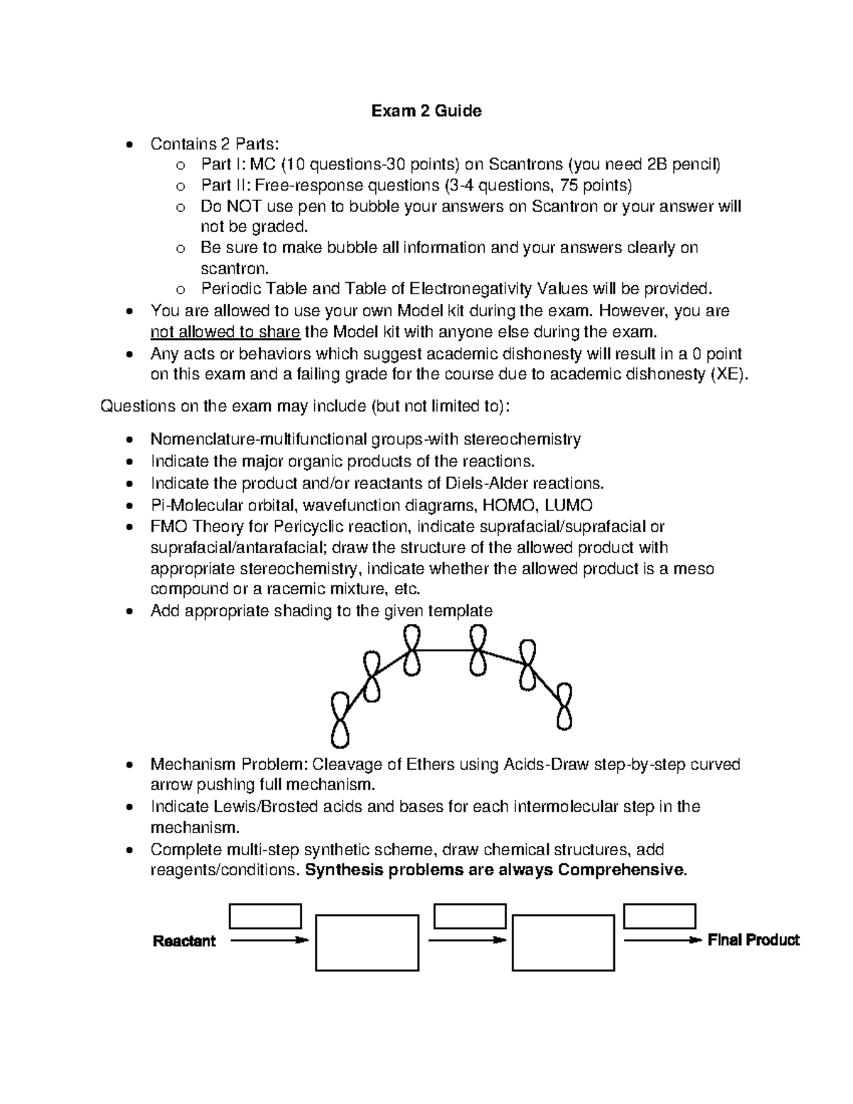 Exam 2 Guide - CHM 234 Fall 2024 with Dr. T: Key Topics & Tips - Studocu