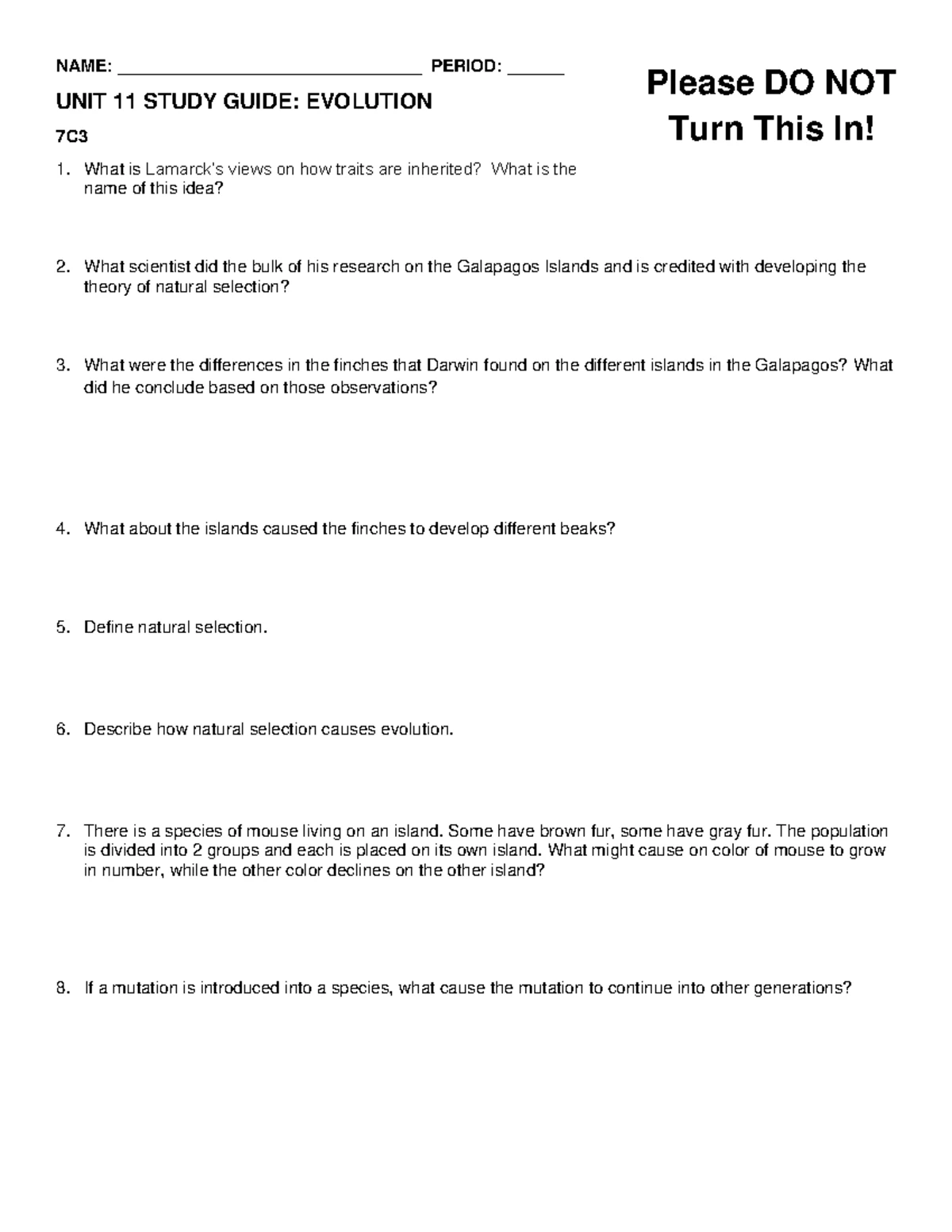 Unit 8 Study Guide: Molecular Biology and DNA Replication Insights ...