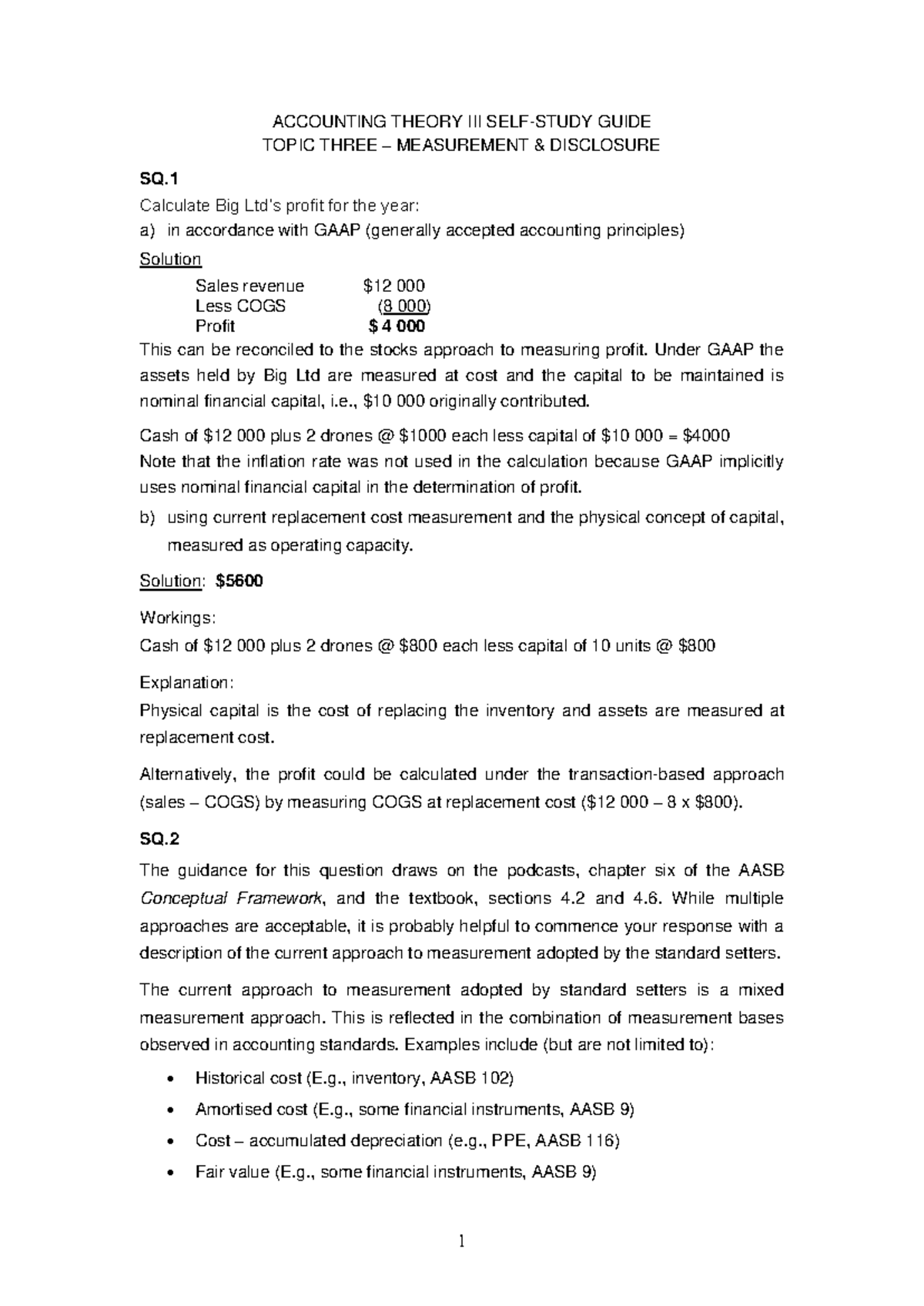 Topic 3 Self-Study Guidance - ACCOUNTING THEORY III SELF-STUDY GUIDE ...