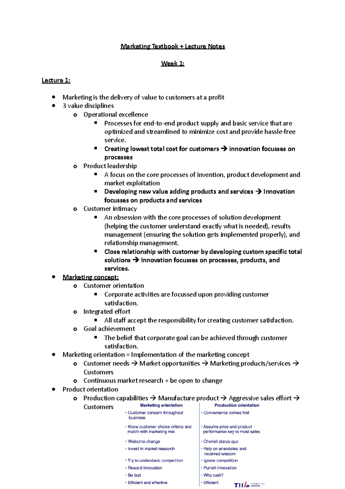 Lecture Notes MKT 101: Key Concepts and Strategies in Marketing ...