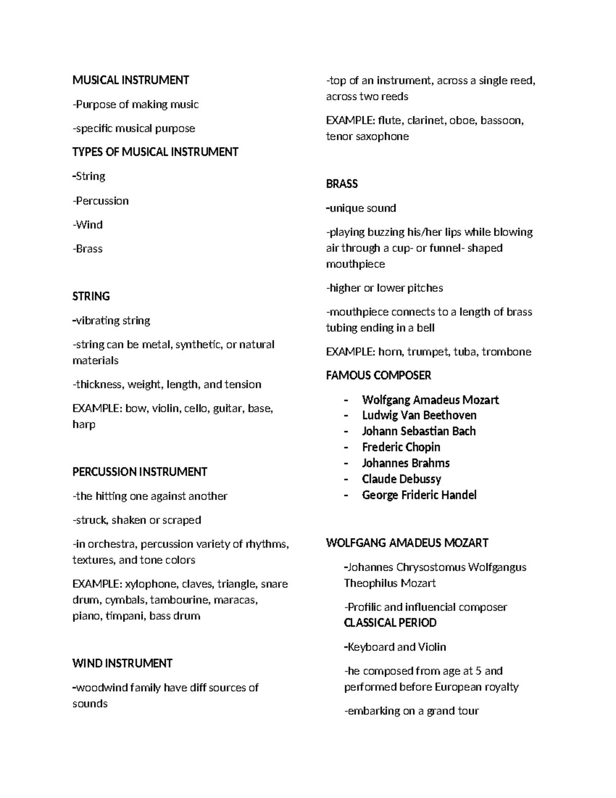 Music Reviewer - MUSICAL INSTRUMENT -Purpose of making music -specific ...