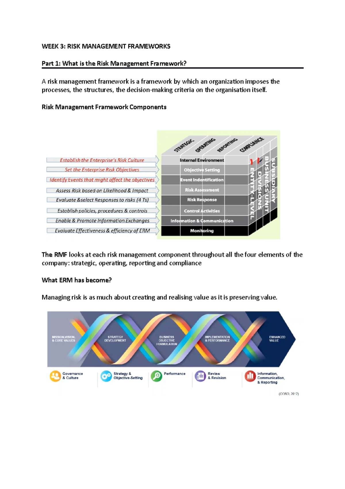 WEEK 3 - Understanding Risk Management Frameworks and Identification ...