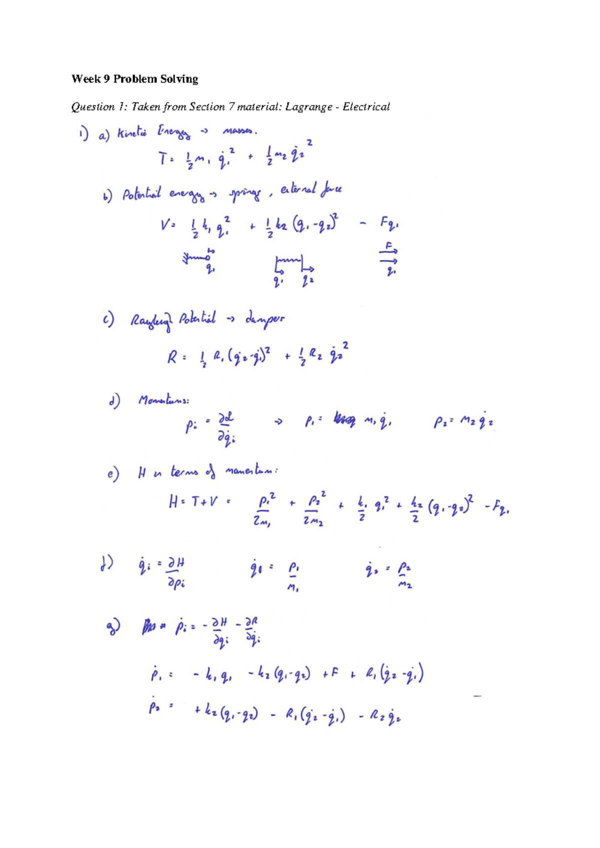 Problem solving wk9 solutions 09 - Week 9 Problem Solving Question 1 ...