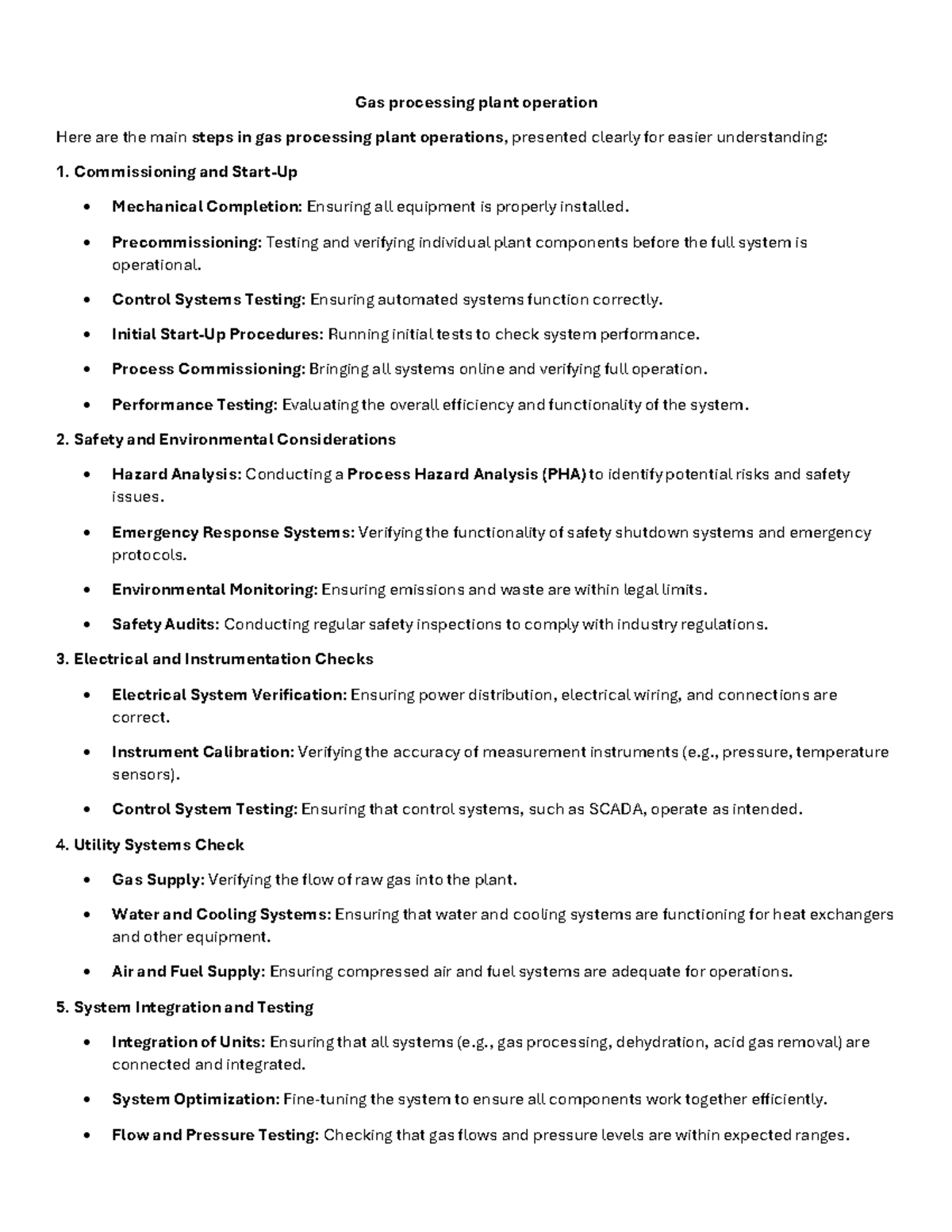 Gas Processing Plant Operations Overview: Key Steps and Procedures ...