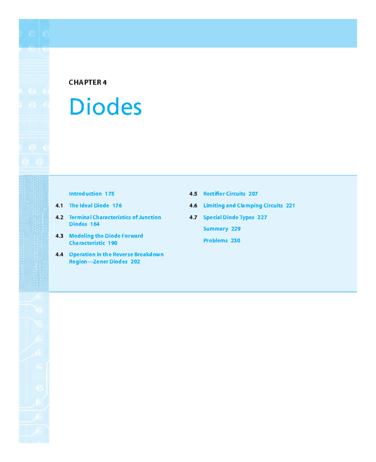 CHAPTER 4 Diodes: Characteristics, Applications, and Circuit Analysis ...