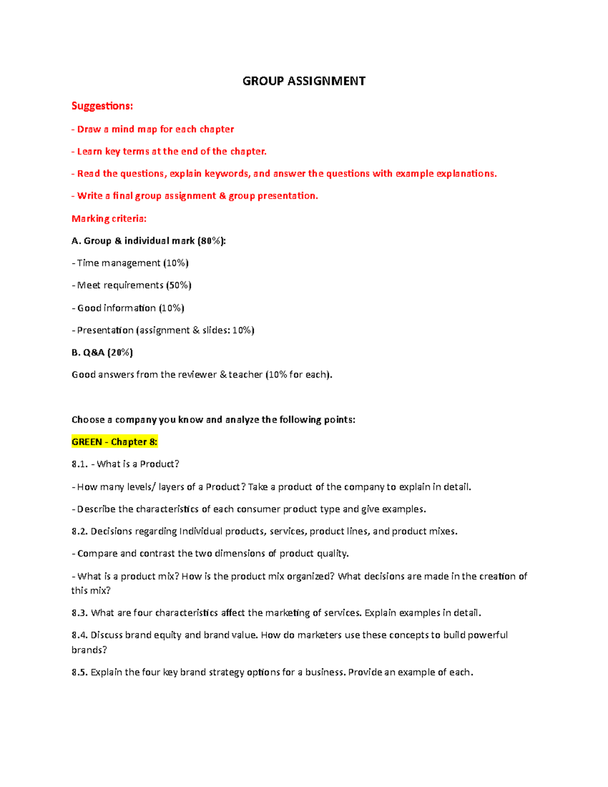MKT101 Group Assignment MKT1802 c481ae5f3a52418 fa8ecc035b7562c9e-1 ...