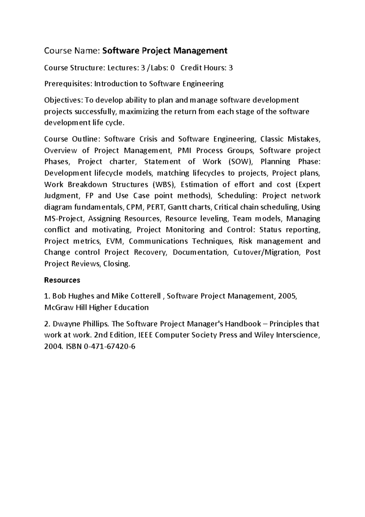 CSI-422 Computer Applications & Web-II Course Outline Overview - Studocu