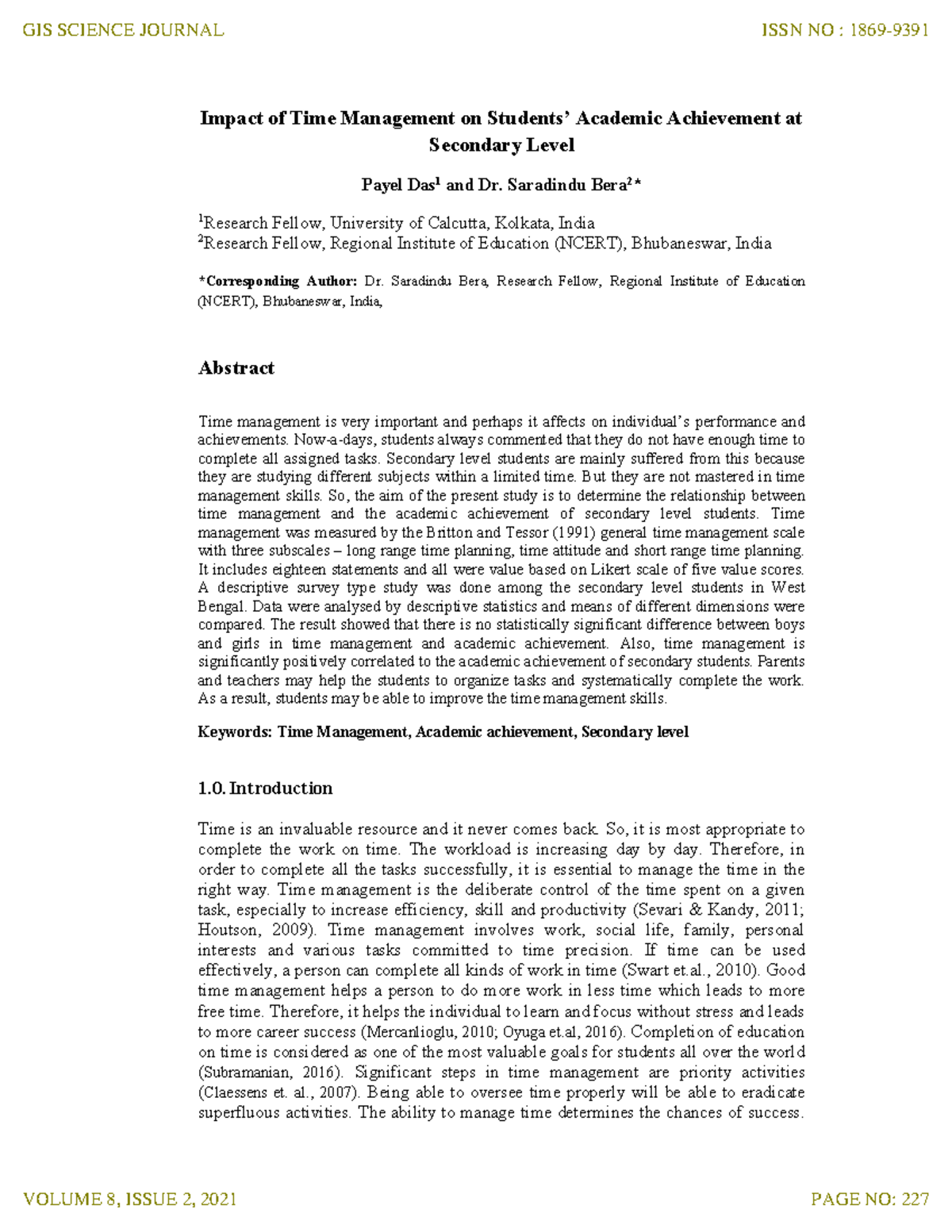 Impactof Time Management Impact Of Time Management On Students