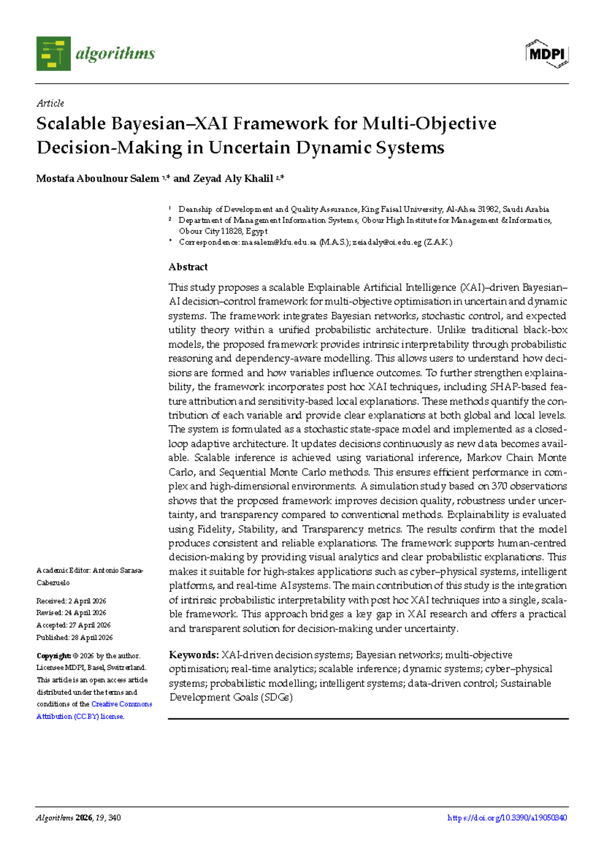 Scalable Explainable AI Framework for Uncertain Dynamic Systems ...