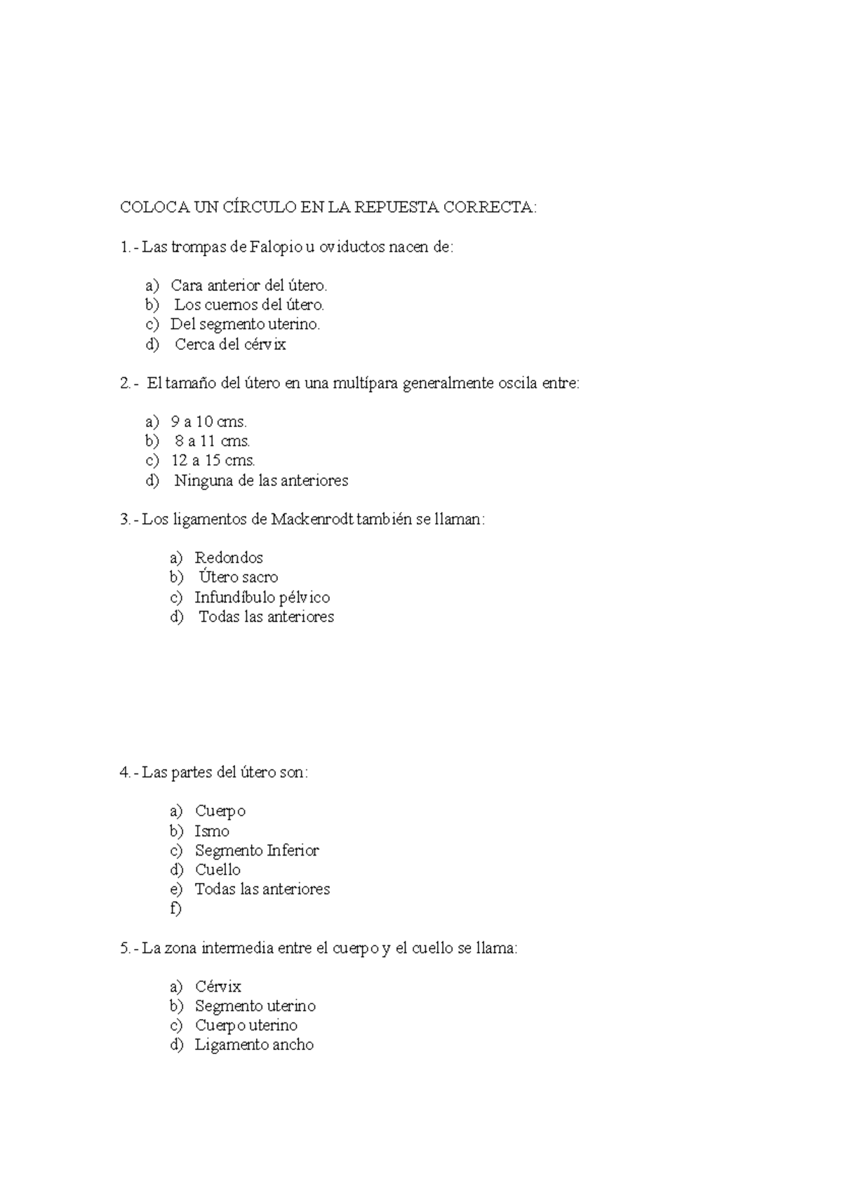 Banco de Preguntas de Obstetricia para Exámenes y Evaluaciones - Document Preview