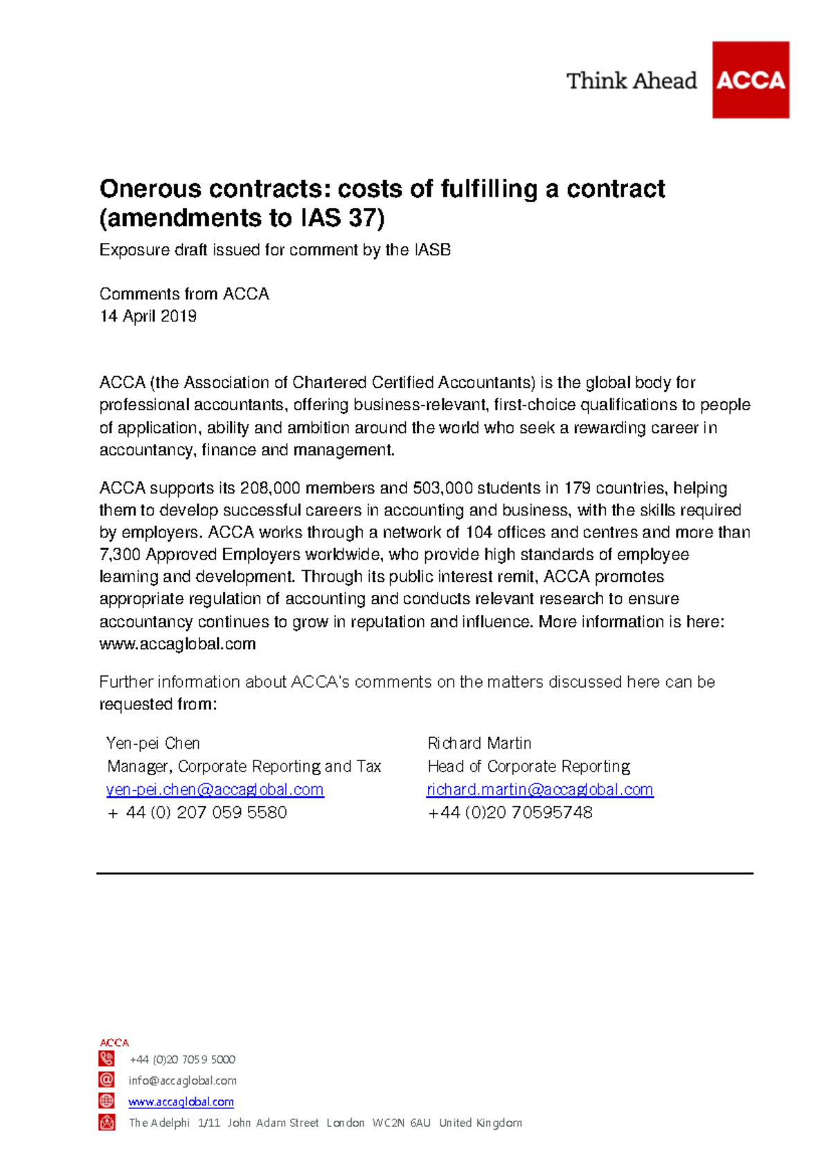 TECH-CDR-1798 ACCA Response on IASB Amendments to IAS 37 Onerous ...