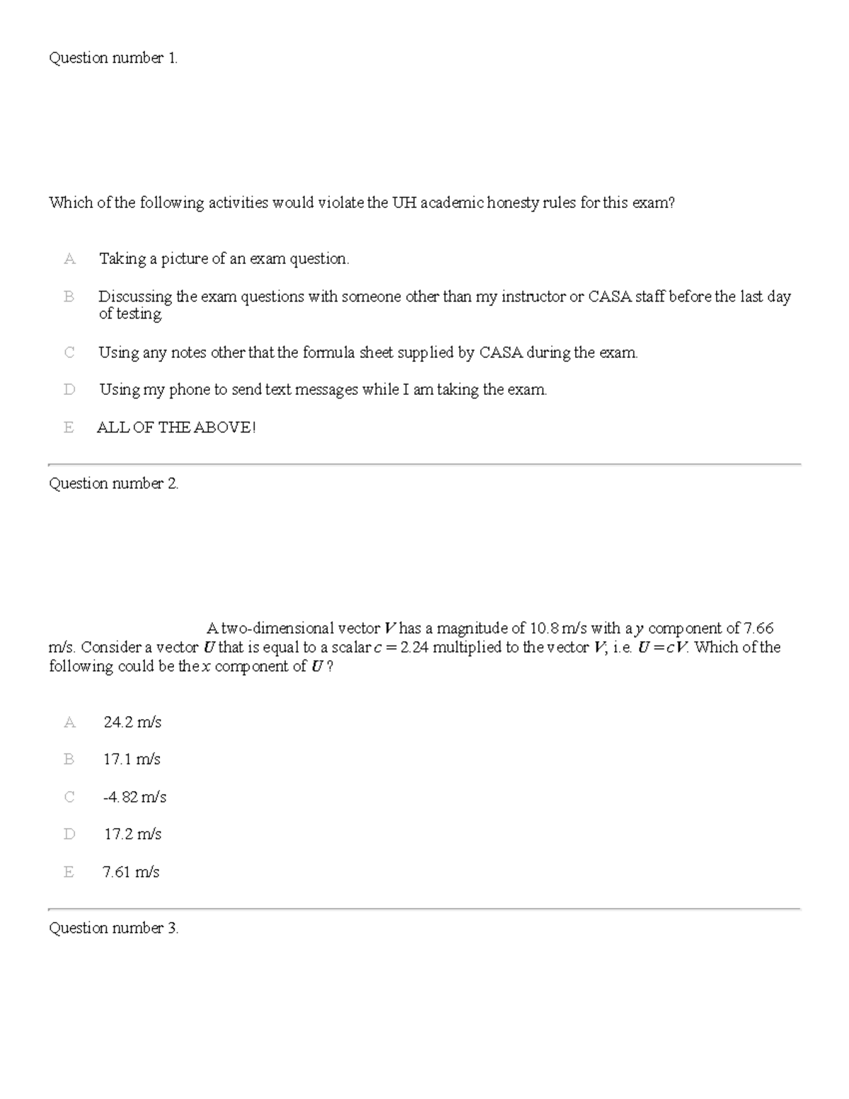 Exam 1 Review Questions & Answers (PHYS 101 - Fall 2023) - Studocu