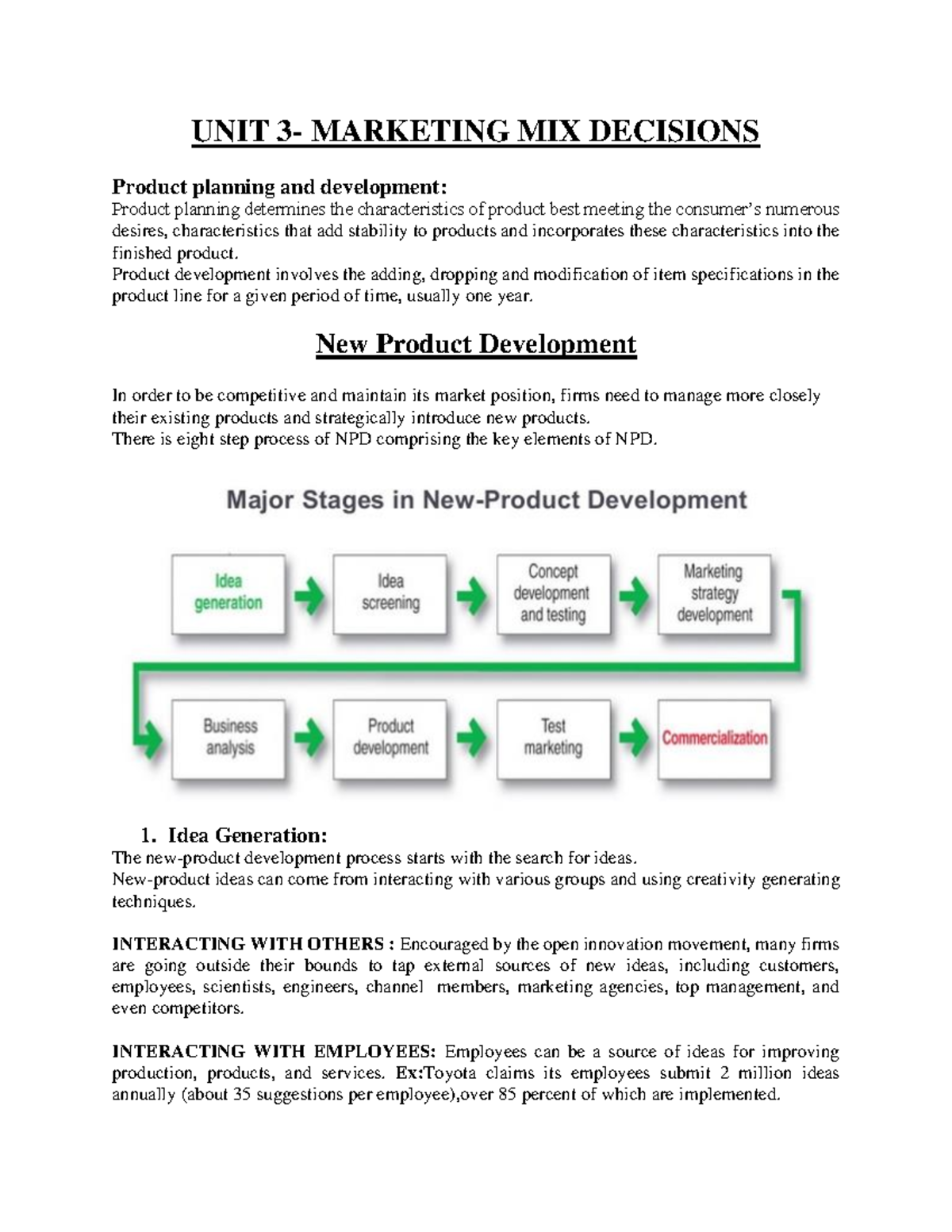 MM Unit 3 - Strategies for Effective Marketing Mix Decisions - Studocu