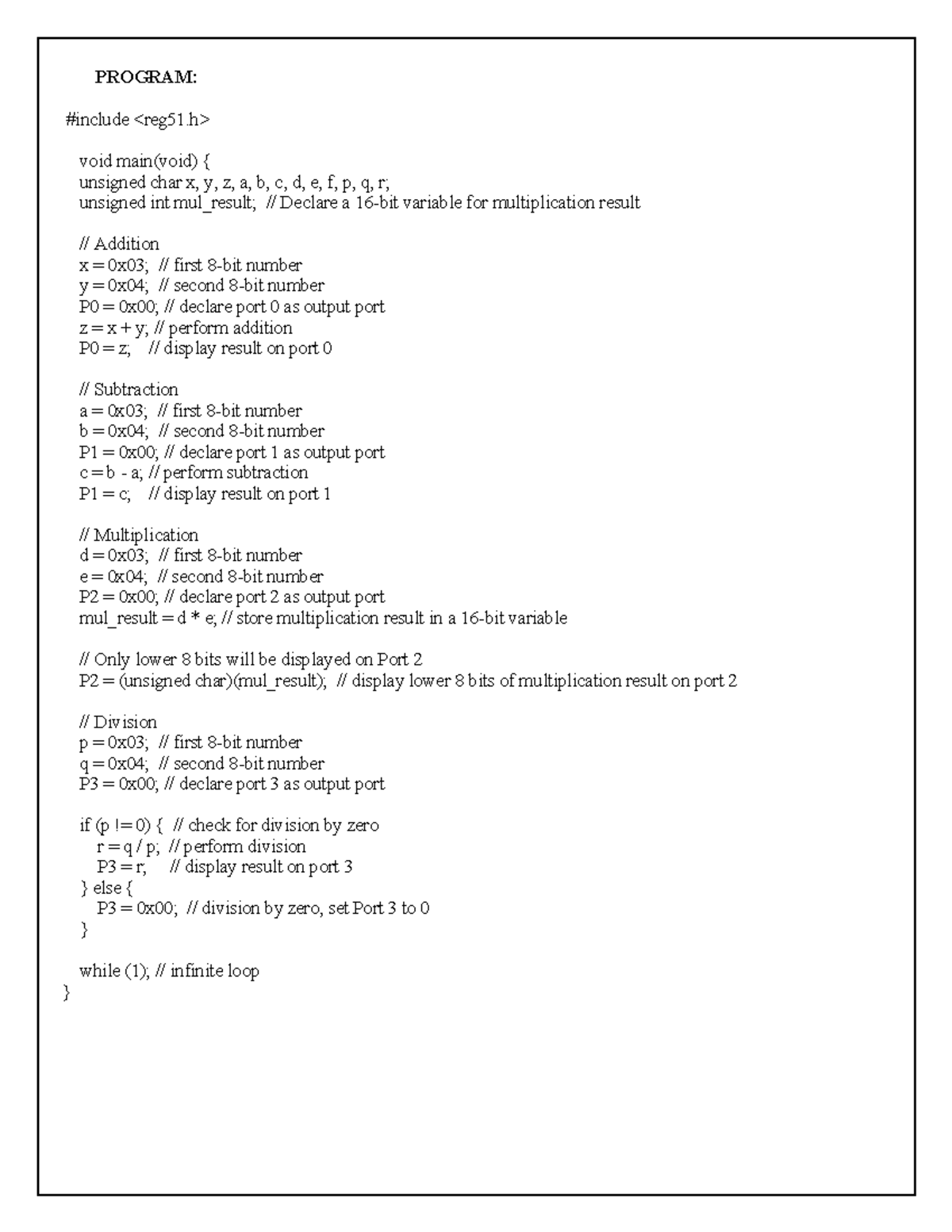 CSE101: Basic Operations in C - Variable Declaration & Port Control ...