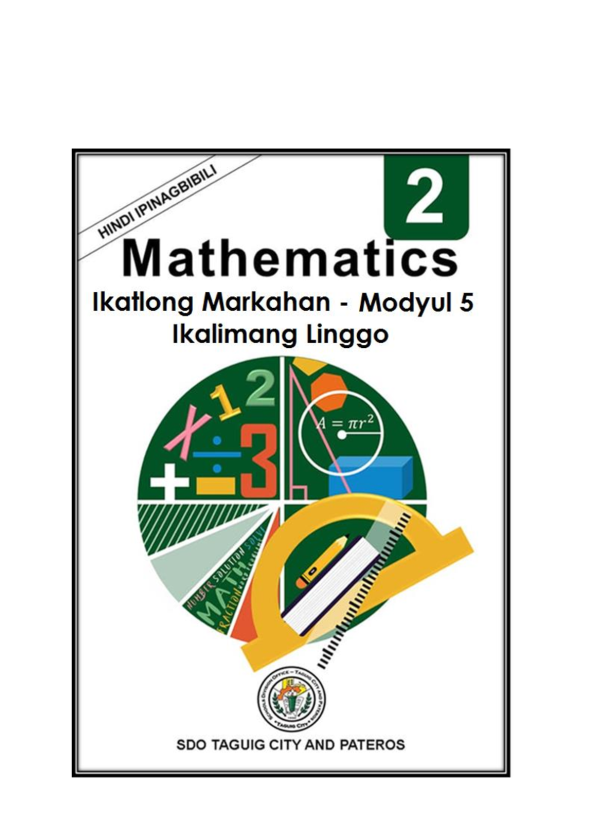 Hybrid Math 2 Q3 M5 W5 - module - Paunang Salita Para sa tagapagdaloy ...