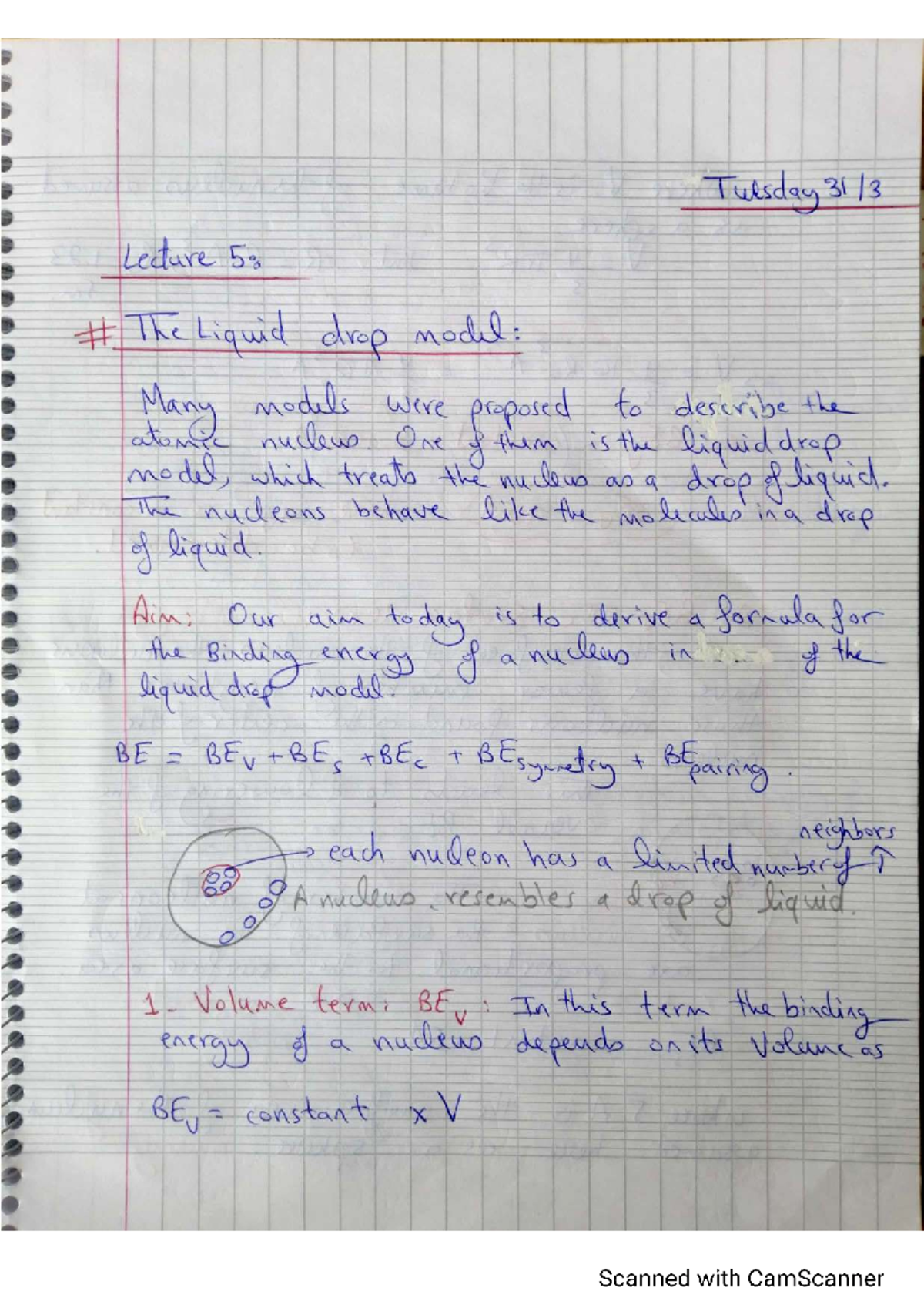PHYS370 Lecture 5: Understanding the Liquid Drop Model in Nuclear ...