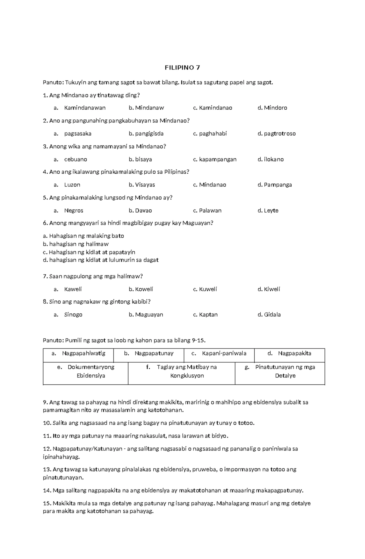 Chapter Assembly Manual for YFC: Guidelines and Activities - Studocu