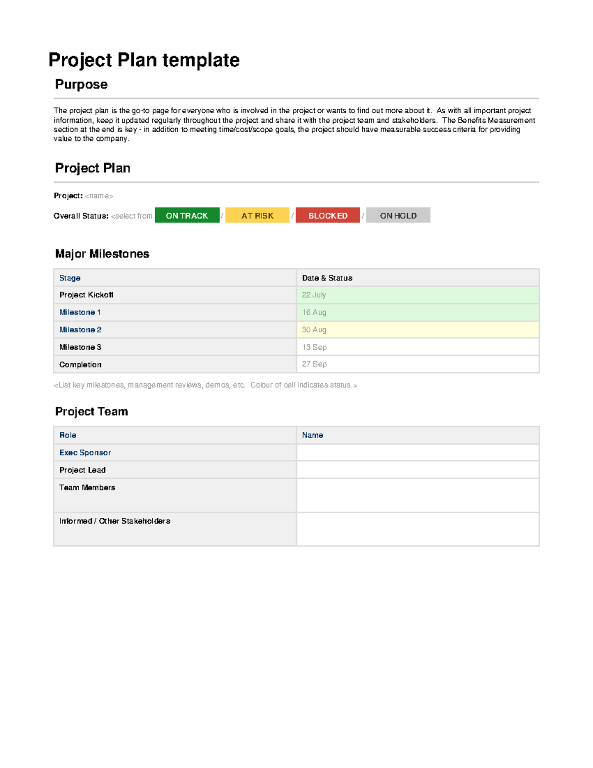 Project Planning Template - Essential for Effective Project Management ...