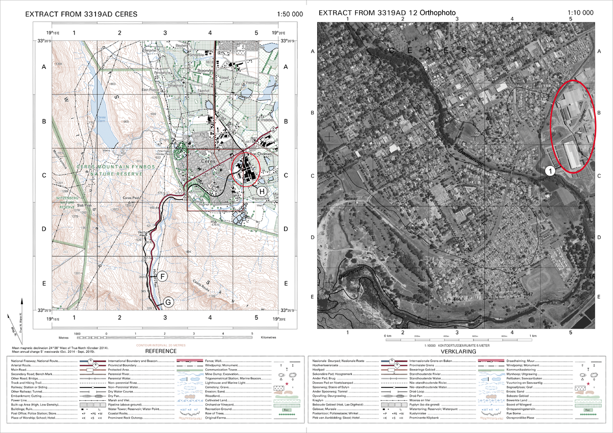 2023 EC 3319AD Ceres 1:50 Orthophoto Map Extract - Studocu