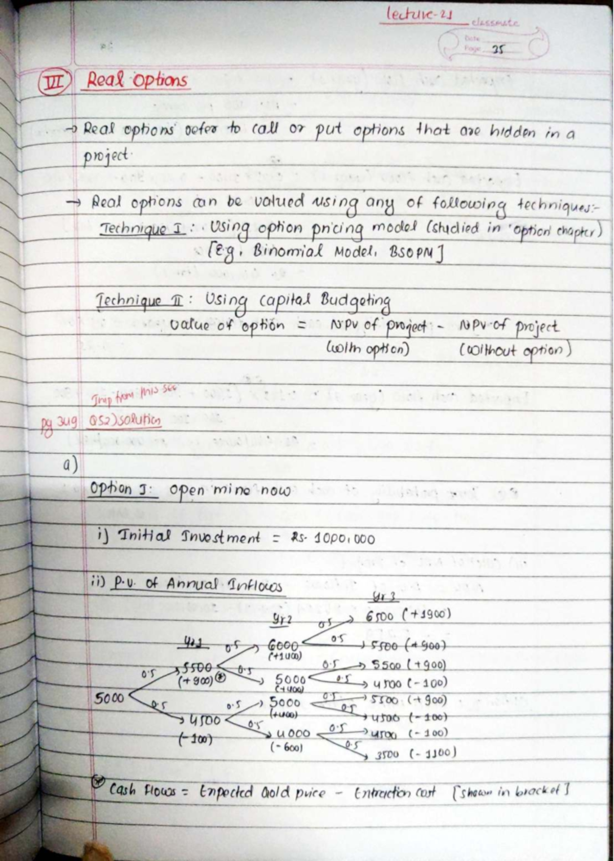 Real Options Analysis for Project Valuation: Case Study Foge35 - Studocu