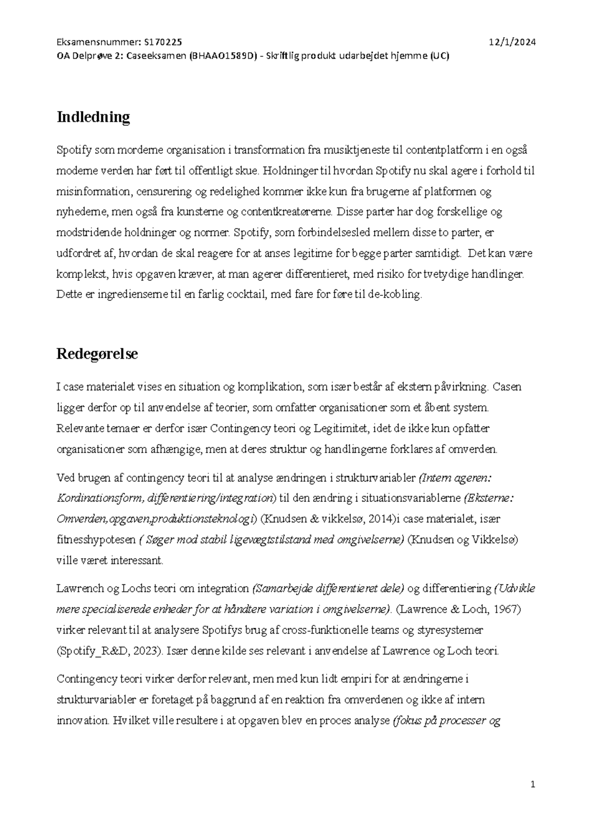 Case Study: Spotify's Transformation and Legitimacy Challenges ...