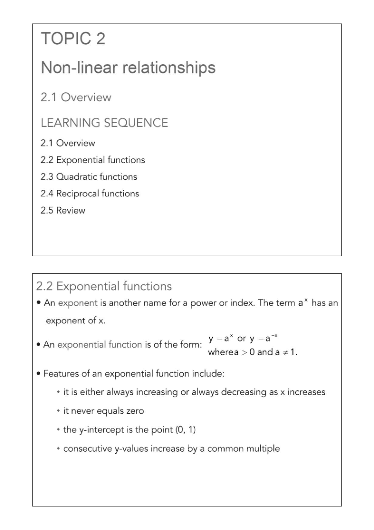 Exponential Functions Overview and Applications - MATH 101 - Studocu