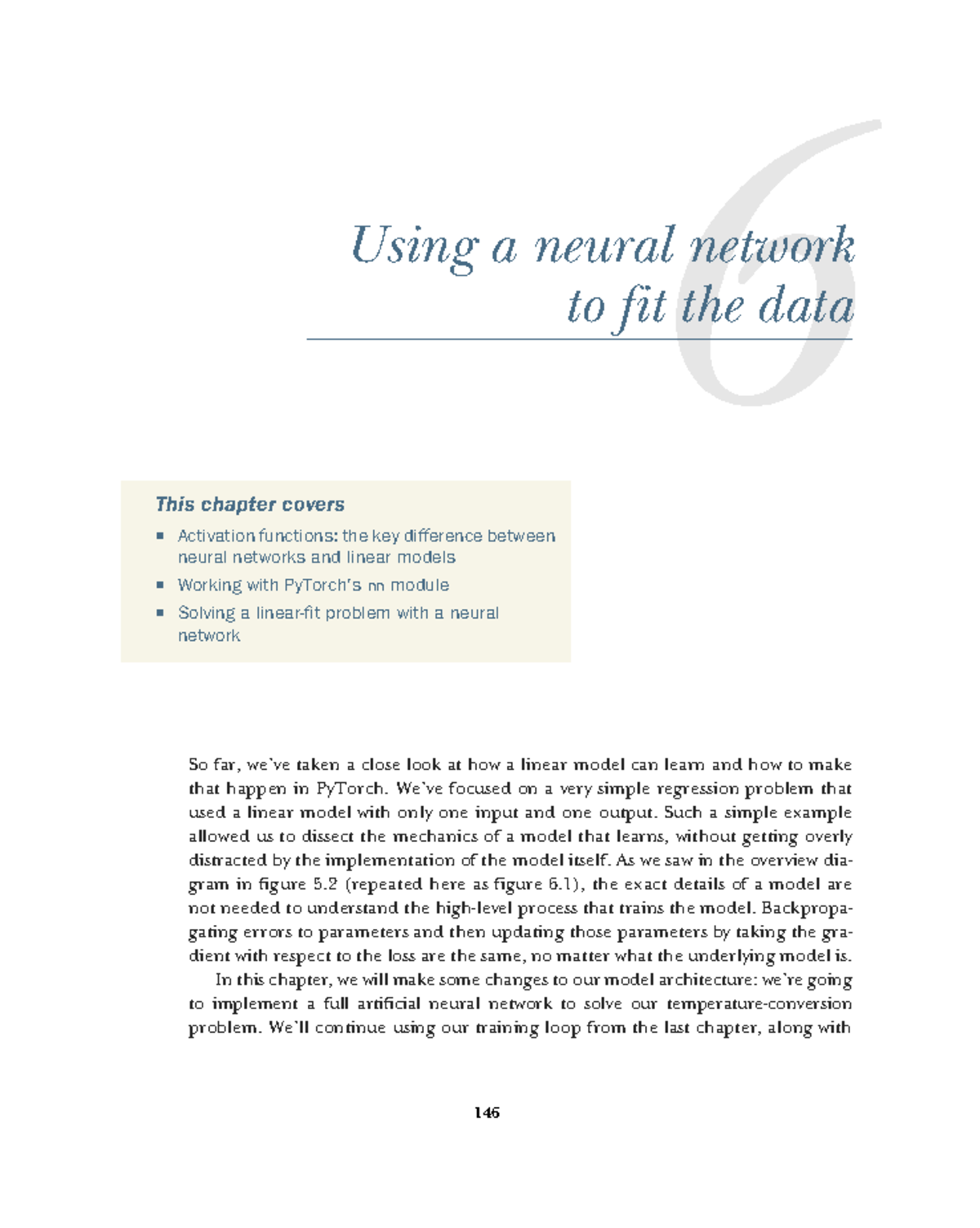 Using a Neural Network to Fit Data: Chapter 6 Insights - Studocu