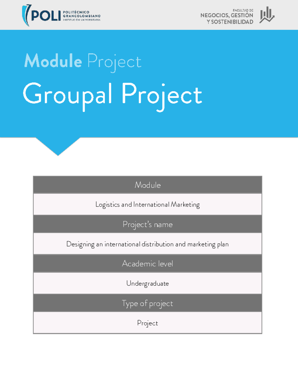 Module Project: Designing an Int'l Distribution & Marketing Plan - Studocu