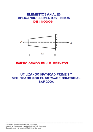 Elemento Lineal CON DOS Nodos Ejemplo 2 Pregunta - 36 3. The Linear Bar ...