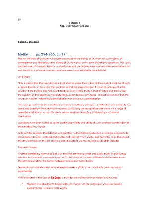 Tutorial 4 - worksheet - Tutorial 4 – Constructive Trusts Our ...