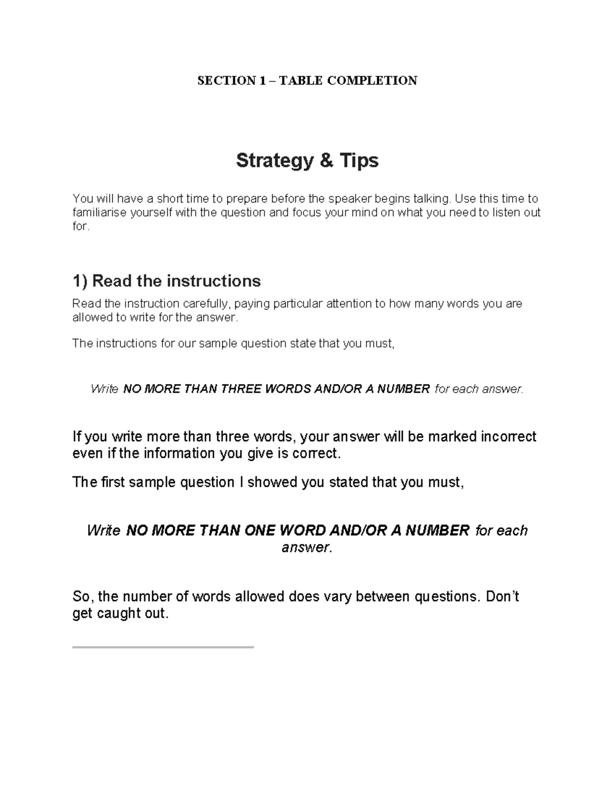 Nhi Tran - week 6 - table completion - strategies & tips - SECTION 1 ...