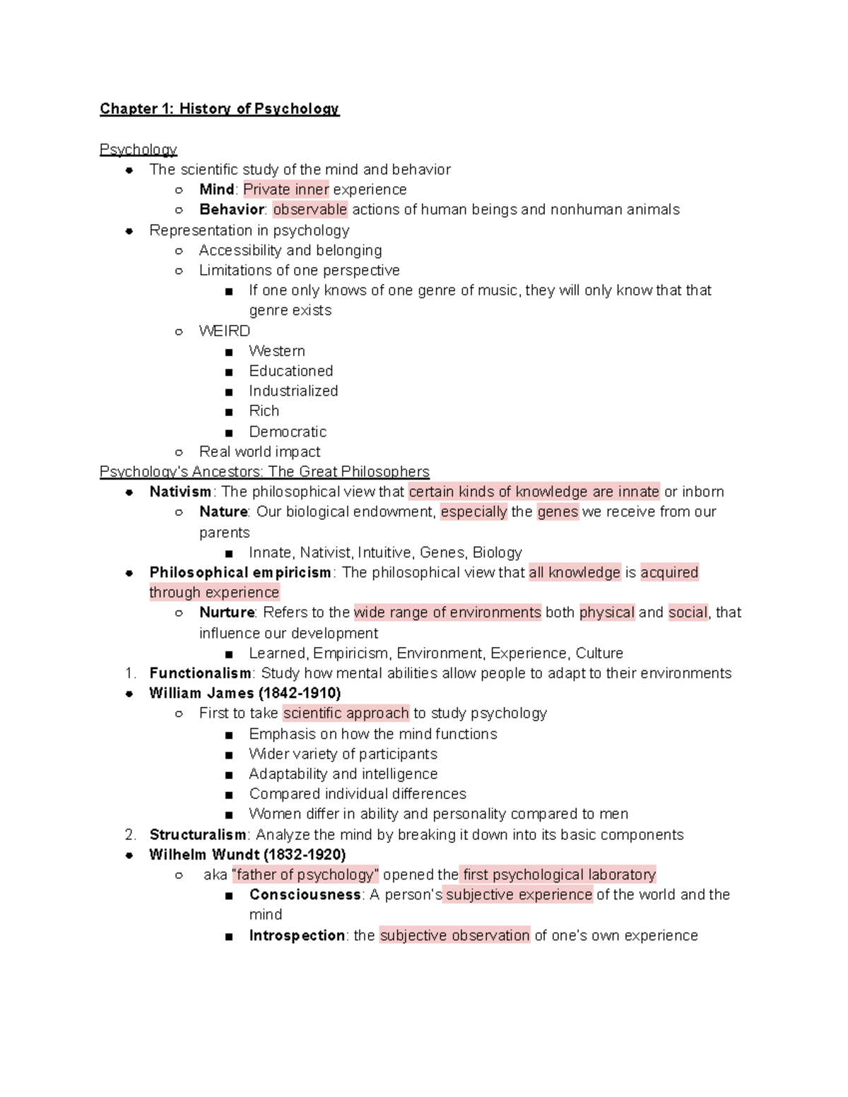 Psychology 101: Chapter Overview on Key Concepts and Theories - Studocu