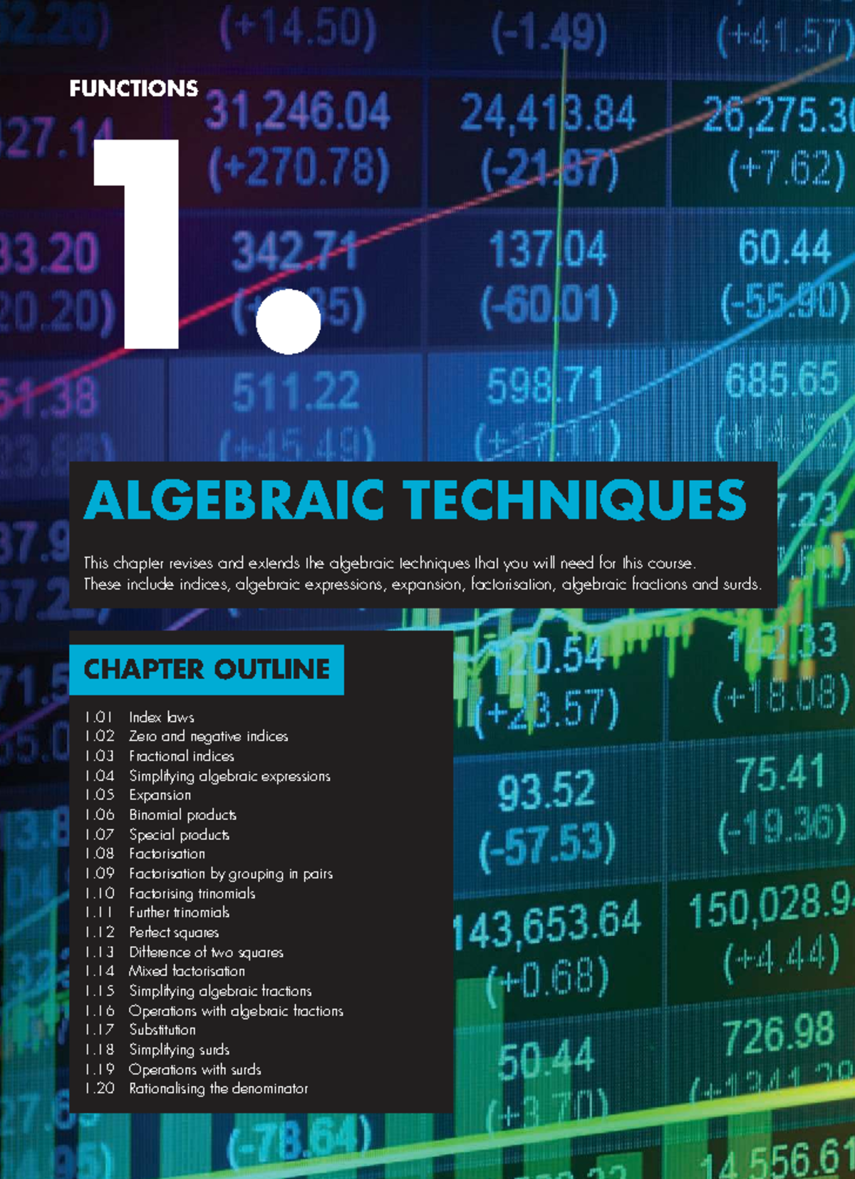 Chapter 01: Algebraic Techniques in Mathematics (MATHS 11) - Studocu